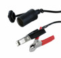 Adaptateur allume-cigare avec 2 pinces pour batterie voiture - 3m Revolt
