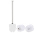 Brosse WC en acier inoxydable avec têtes de rechange Ø 7,5 cm - Blanc BadeStern
