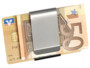 Pince double en acier inoxydable pour billets et cartes par Pearl