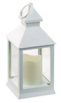 lanterne avec bougie led flamme effet vacillant couleur blanc