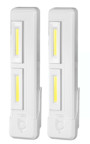 pack de 2 réglettes led à piles telecommandee pour atelier ou placard avec lumiere orientable