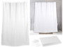 rideau de douche 2 m en tissu lavable motif blanc