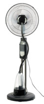 ventilateur sur pied oscillant avec brumisateur intégré et minuteur jusqu'à 7h sichler