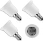 4 convertisseurs de douilles - Culot E14 vers ampoule E27 Lunartec