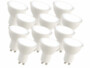 12 spots LED GU10 6 W - Blanc Luminea