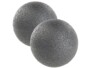 Lot de 2 balles de massage et d'exercice noires.