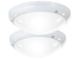 2 lampes rondes à fixer au mur/plafond avec LED High-Power intégrées de la marque Luminea