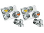 Deux supports à épices magnétiques Rosenstein & Söhne avec chacun 6 pots.