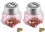 Deux tirelires cochon Infactory avec compteur automatique.