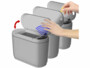 Lot de 3 poubelles automatiques de 2 L.