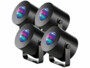 Lot de 4 mini lumières disco à LED, par Lunartec.