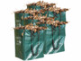 Lot de 6 sacs de jardin rectangulaires de 120 L.