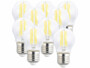 9 ampoules LED filament E27 à intensité variable - 4 W - 470 lm - Blanc neutre Luminea
