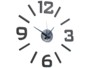 Horloge murale avec chiffres autocollants indépendants Pearl
