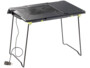 Station de travail General Office noire pliable à grille de ventilation et câble USB