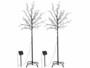 Deux arbres à LED solaires avec 120 fleurs LED chacun.