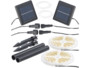Lot de 2 bandes LED solaires blanc chaud Lunartec.