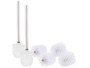 Lot de 2 brosses WC en acier avec 6 têtes de rechange par BadeStern.