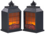Lot de 2 mini cheminées décoratives Carlo Milano.