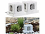 2 multiprises de jardin aspect pierre avec 4 prises de la marque Royal Gardineer
