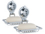 Lot de 2 supports à ventouse pour savon par Carlo Milano.