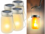 Quatre bocaux lumineux solaires par Luminea.