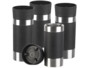 Lot de 4 gobelets isothermes 360 ml Quick Press en silicone Rosenstein & Söhne.