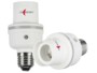 2 adaptateurs pour culot d'ampoule E27 avec double détecteur de la marque Lunartec