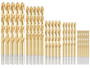 Lot de 25 forets HSS revêtement titane AGT.