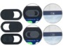 3 caches pour webcam d'ordinateur portable autoadhésifs - Plastique Pearl