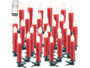 Lot de 30 bougies à LED rouges modèle XMS-35.r Lunartec.