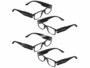 Lot de 4 paires de lunettes à LED pour la dioptrie avec piles fournies.