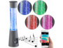 Lampe RVB à paillettes avec haut-parleur et fonction bluetooth de la marque Lunartec