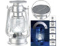 Lampe-tempête LED solaire à intensité variable 200 lm / 3 W / 8000 K  - Argent Lunartec