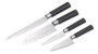 4 couteaux de cuisine en acier inoxydable.
