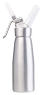 siphon en métal pour chantilly creme fouettee avec cartouche de gaz capacité 250cl 500 cl 1 litre