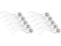 10 douilles GU10 pour ampoules LED / halogènes