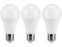 3 ampoules LED E27 High Power 11 W - Blanc chaud Luminea