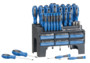 coffret complet de vissage avec 31 tournevis 60 embouts et 6 douilles pour visser tous formats
