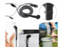 douche de camping pour riviere et seau avec pompe electrique raccordée prise allume cigare 12v semptec