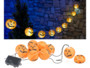 Guirlande à LED 10 lampions, "Citrouilles d'Halloween", à piles
