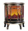 Poêle électrique décoratif à piles de 35,5 cm