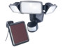 Triple spot mural solaire LED d'extérieur 1500 lm avec capteur de mouvement PIR de la marque Luminea