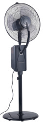 ventilateur sur pied avec brumisateur réservoir minuteur et telecommande pour interieur