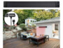 Chauffage radiant infrarouge 3200W Mise en situation sur une terrasse