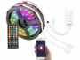 Double bande à LED RVB connecté de 10 mètres, compatible commandes vocales.