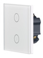 Double interrupteur tactile connecté LHC-102.on Luminea Home Control