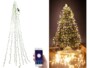 Guirlande connectée pour sapin de Noël avec 8 fils et 320 LED Lunartec