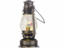 Lampe tempête avec un Père Noël, des cadeaux, 2 enfants et de la neige tourbillonante.