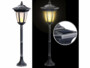 Lanterne solaire sur pied 24 LED effet flamme.